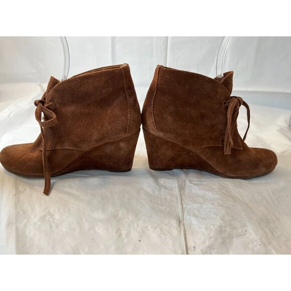 Dolce Vita Womens Chelsea Boot Size 7M Wedge Heel  Ankle Bootie Brown - Picture 7 of 14